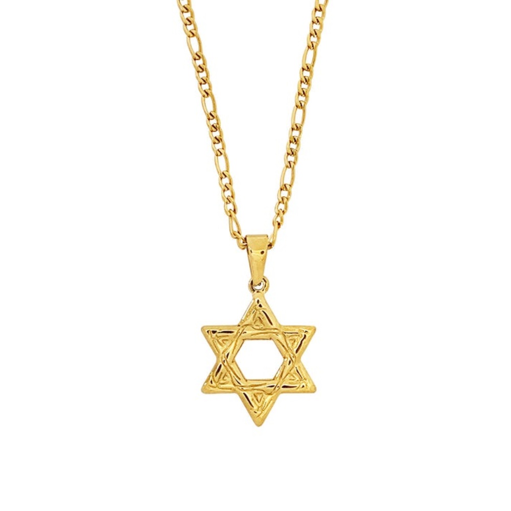 18k gold plated Hexagram Necklace (Star of David)